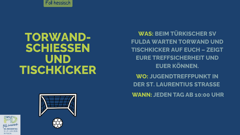 Programmtipp: Torwand und Tischkicker